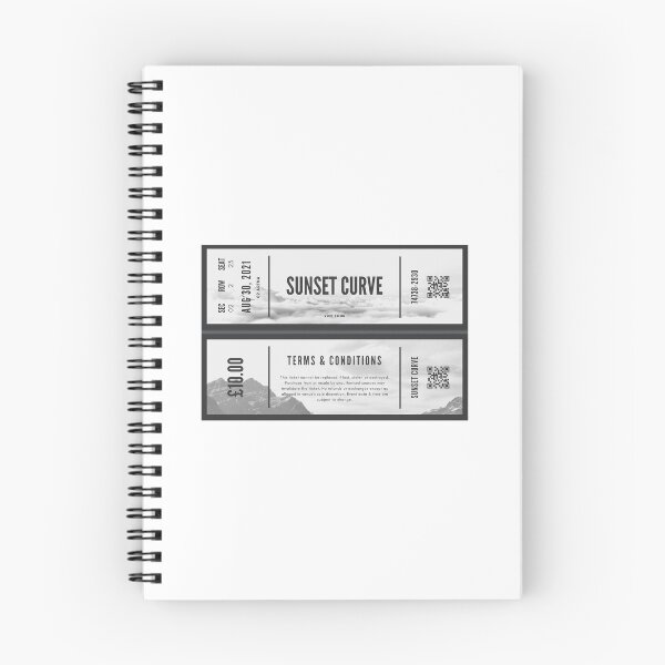 Item preview, sunset curve concert ticket designed and sold by MagicDinoz.