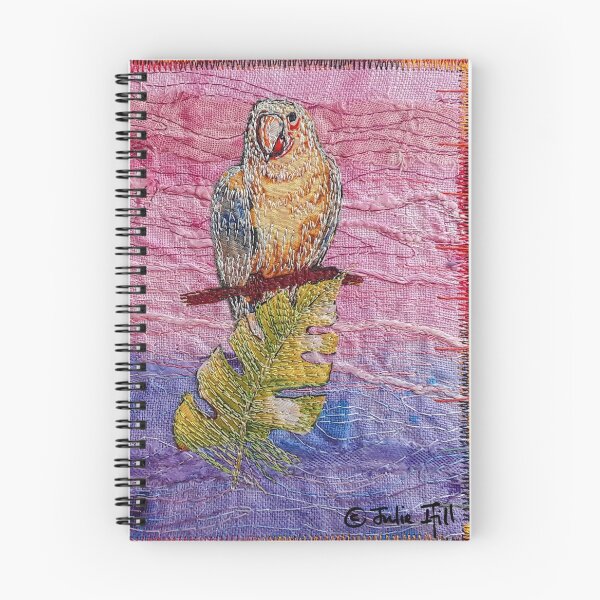 Item preview, Embroidery Parrot - Stitched Nature - Designed by Stitchbasket to make you happy. designed and sold by santimanitay.