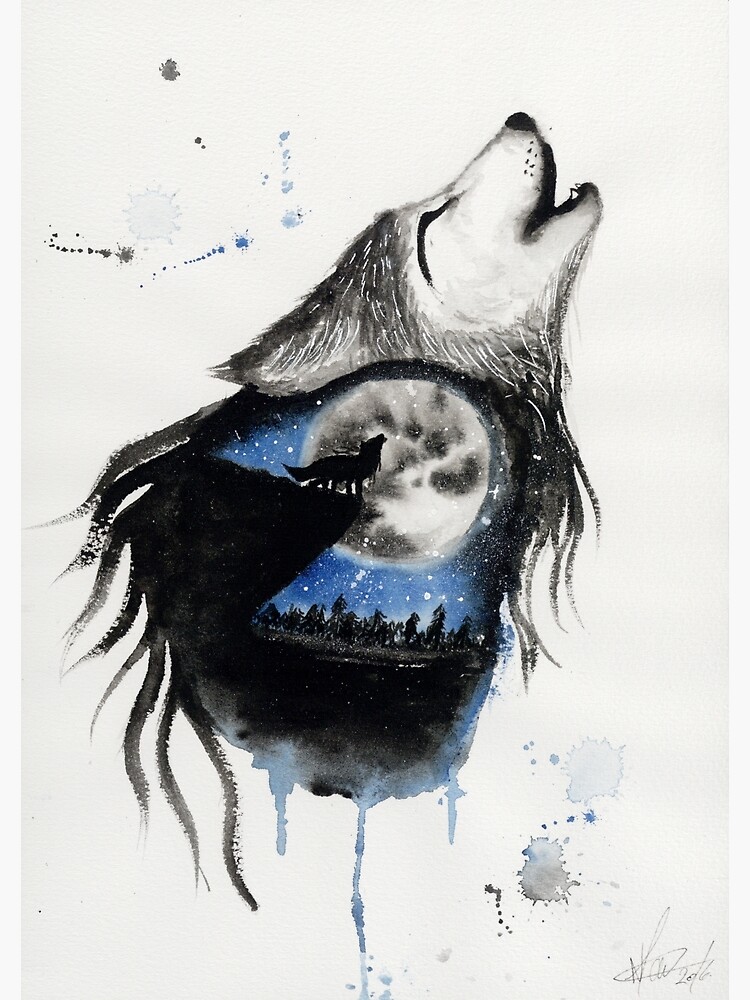 Moon Wolf by creaturesofnat