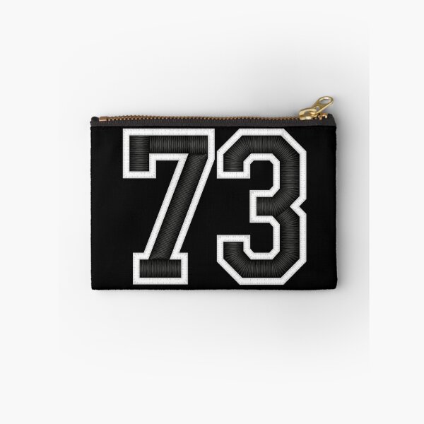 Item preview, 73 Black Jersey Sports Number seventy-three Football 73 designed and sold by elhefe.