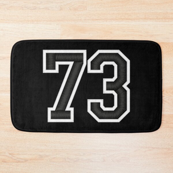 Item preview, 73 Black Jersey Sports Number seventy-three Football 73 designed and sold by elhefe.