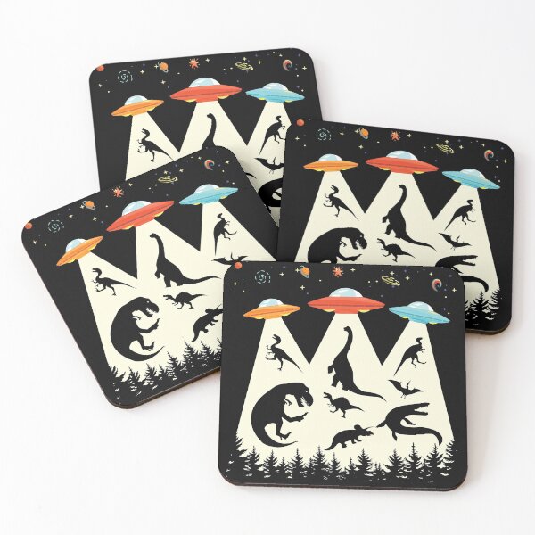 Item preview, Funny UFO Lover Gift Dinosaur Alien Abduction designed and sold by mejeoshop.