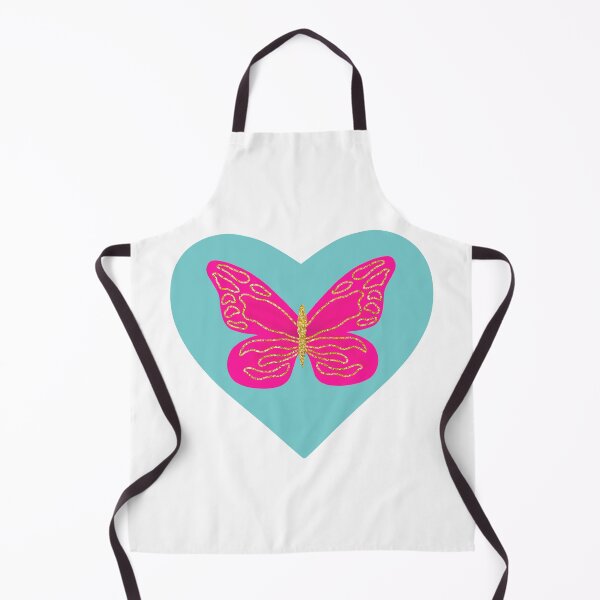 Item preview, blue and pink butterfly heart designed and sold by mollsdesignss.