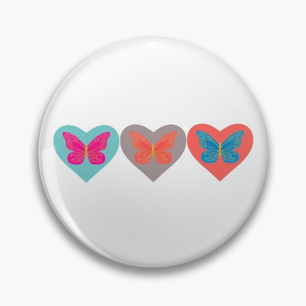 Item preview, three butterfly hearts designed and sold by mollsdesignss.