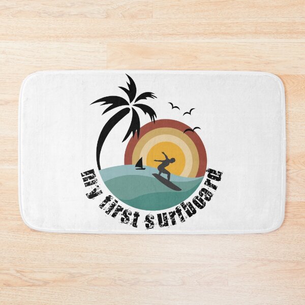 Item preview, My First Surfboard 80s Retro Design designed and sold by IZiets.