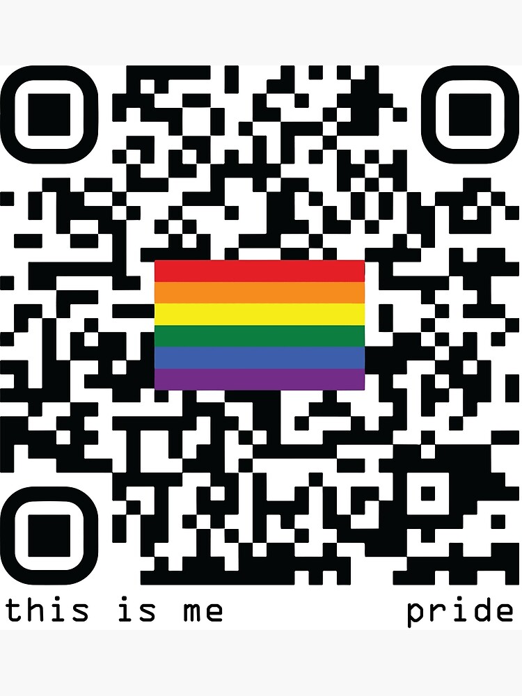 "This Is Me Pride QR Code Pride" Poster by CodeCherry Redbubble