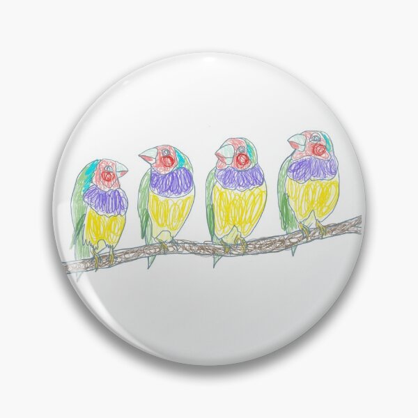 Item preview, Four gouldian finch birds designed and sold by orangerinka.