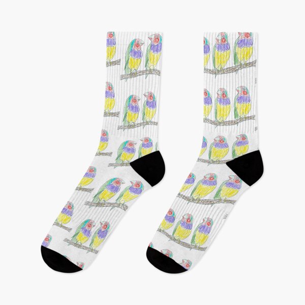 Item preview, Four gouldian finch birds designed and sold by orangerinka.