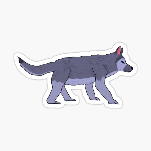 "Gray wolf" Sticker by Emerald764 Redbubble