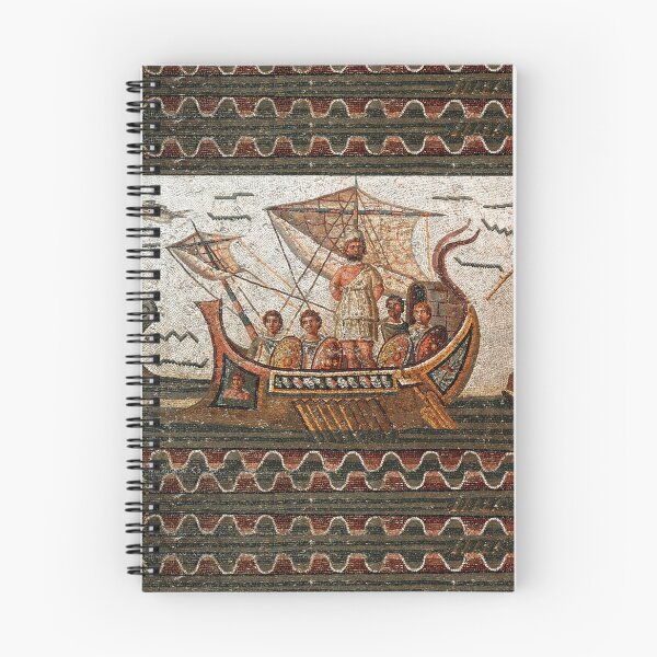 Item preview, ANTIQUE ROMAN MOSAICS  Odyssey ,Ulysses Sailing with Vessel, Resistant to Sirens., designed and sold by BulganLumini.