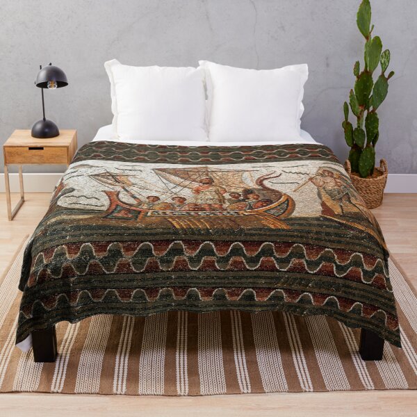 Item preview, ANTIQUE ROMAN MOSAICS  Odyssey ,Ulysses Sailing with Vessel, Resistant to Sirens., designed and sold by BulganLumini.