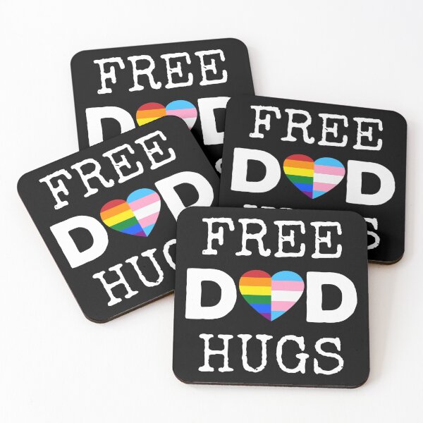Item preview, Free Dad Hugs II - Rainbow Gay Trans Pride designed and sold by Lemon Pepper.