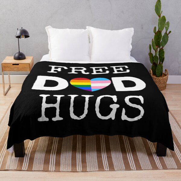 Item preview, Free Dad Hugs II - Rainbow Gay Trans Pride designed and sold by Lemon Pepper.