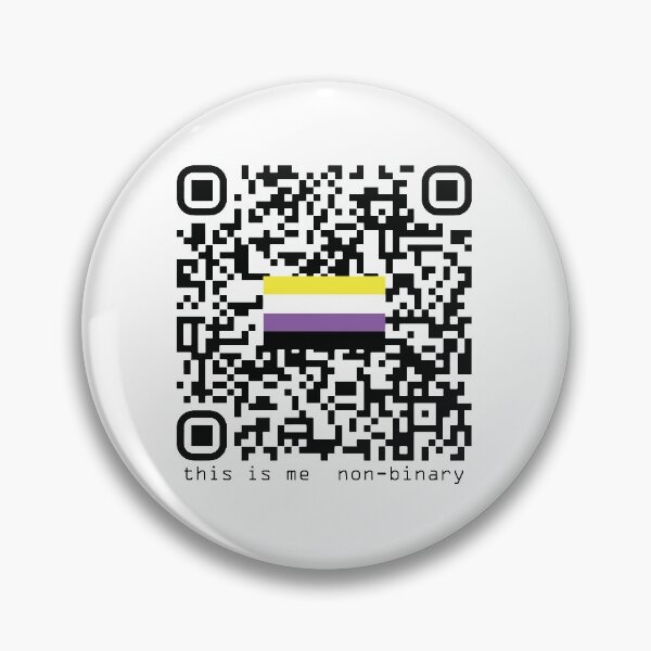 Item preview, This Is Me Pride QR Code - Non-Binary designed and sold by CodeCherry.