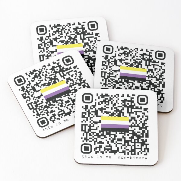 Item preview, This Is Me Pride QR Code - Non-Binary designed and sold by CodeCherry.