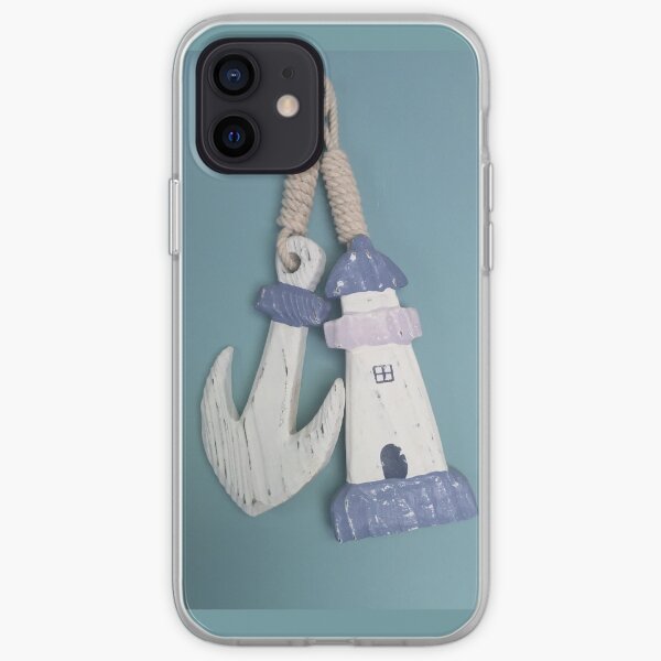 Anchor and lighthouse iPhone Soft Case