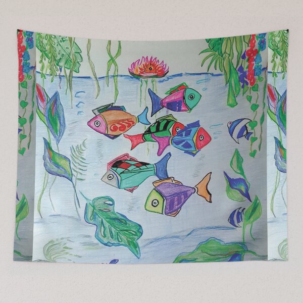 Item preview, Fish and plants. Cheerful and colorful design. designed and sold by Galeria-S.