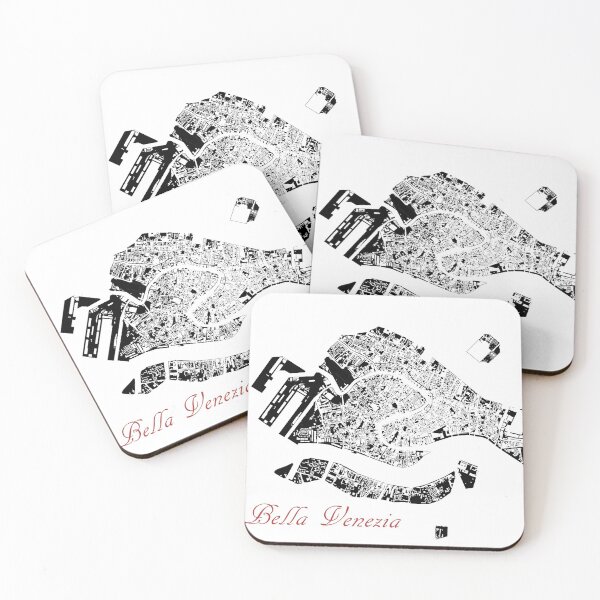 Item preview, Full and empty map of Venezia on white background designed and sold by kiminkimii.