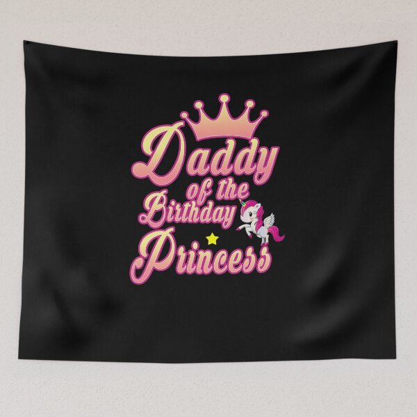 Item preview, Fuuny unicorn Daddy of the Birthday Princess , gift idea for lovers unicorn,horse,animal designed and sold by Mac Store.