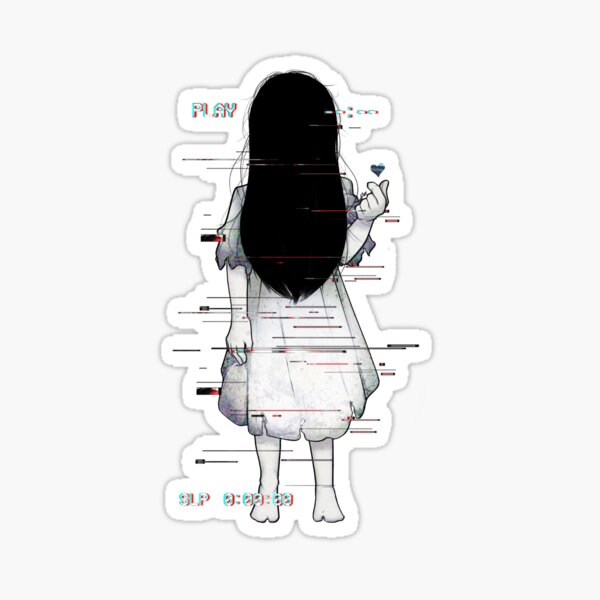 Kawaii Sadako Sticker For Sale By Beandoodz Redbubble