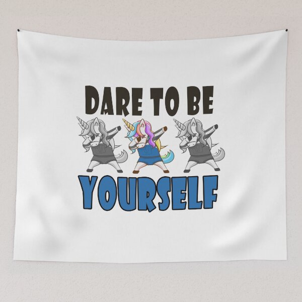 Item preview, Fuuny unicorn Dare To Be Yourself, gift idea for lovers unicorn,horse,animal designed and sold by Mac Store.