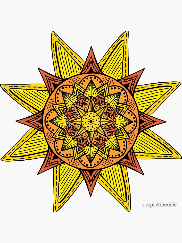 Sunshine Mandala by thepinkwoobie