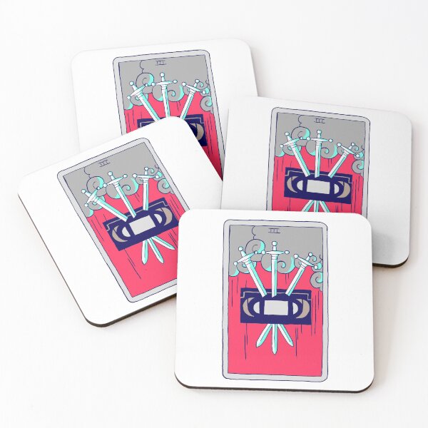 Item preview, VHS Sword Tarot Card retro 80s aesthetic  designed and sold by xenotransplant.
