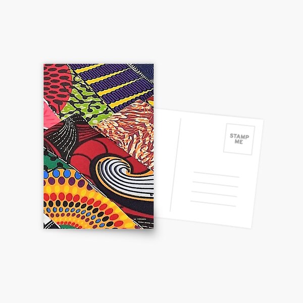 Item preview, African Fabric Collage Art Patterns [#16] designed and sold by AfriStyleUK.