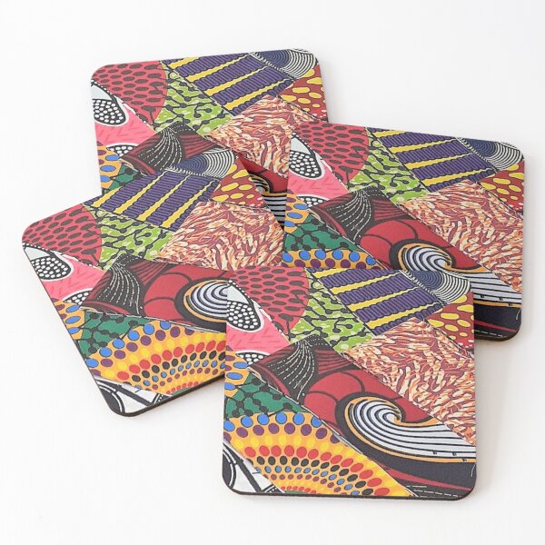 Item preview, African Fabric Collage Art Patterns [#16] designed and sold by AfriStyleUK.
