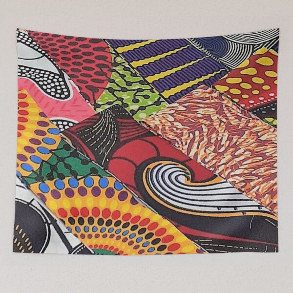 Item preview, African Fabric Collage Art Patterns [#16] designed and sold by AfriStyleUK.