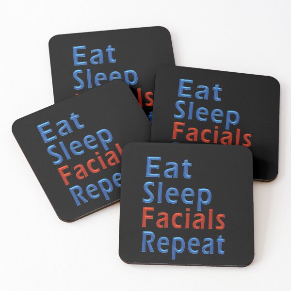 Item preview, Fuuny makeup eat sleep facials repeat ,gift idea for lovers makeup,highlighter,brushes,beauty,painter designed and sold by Mac Store.