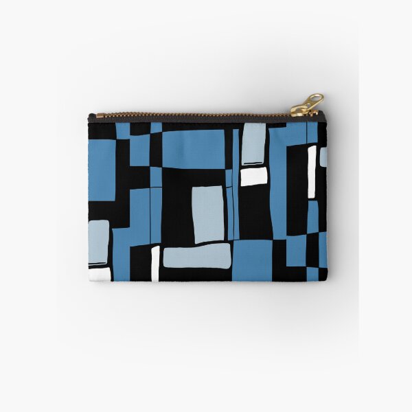 Item preview, Abstract blue black and white mondrian designed and sold by AxRiiseDesign.