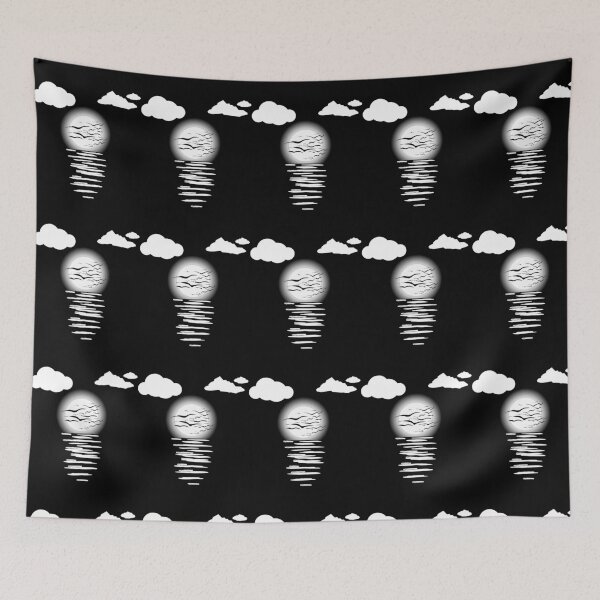 Item preview, Full moon night view grafic design, designed and sold by Salimtinwale.