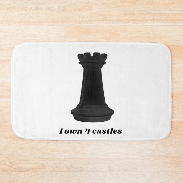 Item preview, Black castle - I own 4 castles - Chess humour  designed and sold by AnnaBBS.