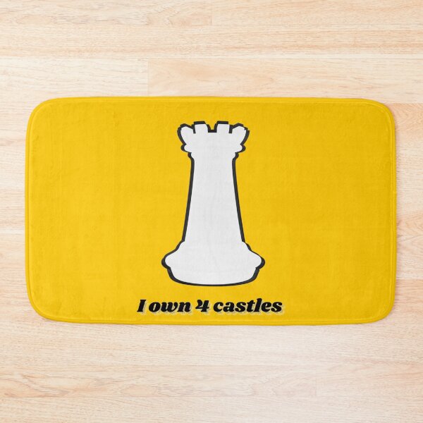 Item preview, White castle - I own 4 castles - Chess humour  designed and sold by AnnaBBS.