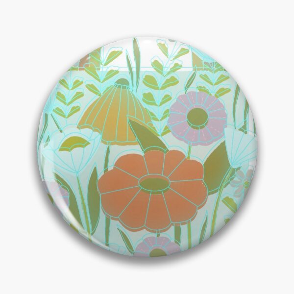 Item preview, Neon Distortion of 70’s floral meadow design  designed and sold by jaq-101.
