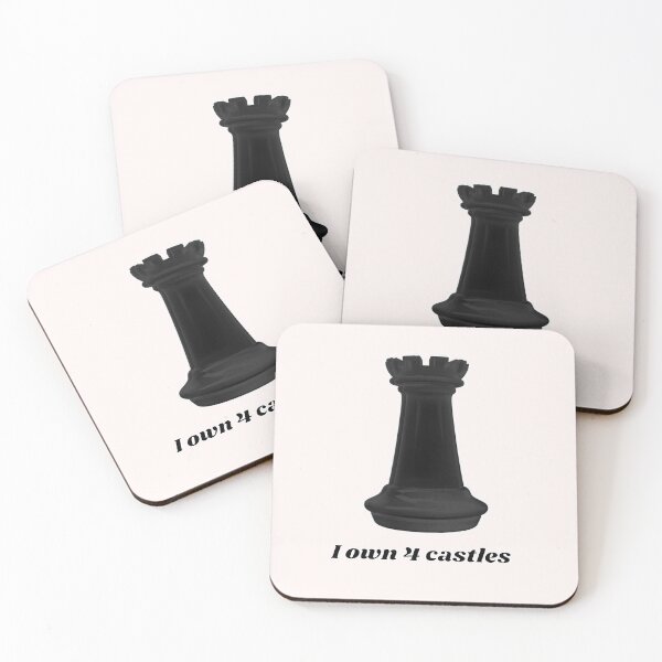 Item preview, Black castle - I own 4 castles - Chess humour  designed and sold by AnnaBBS.