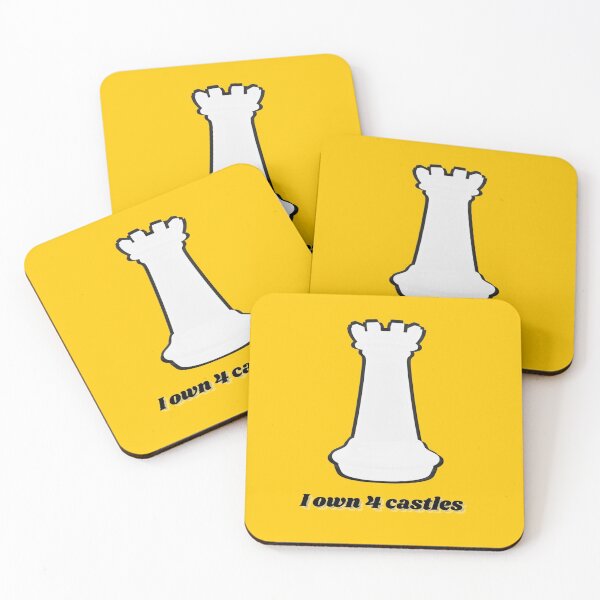 Item preview, White castle - I own 4 castles - Chess humour  designed and sold by AnnaBBS.