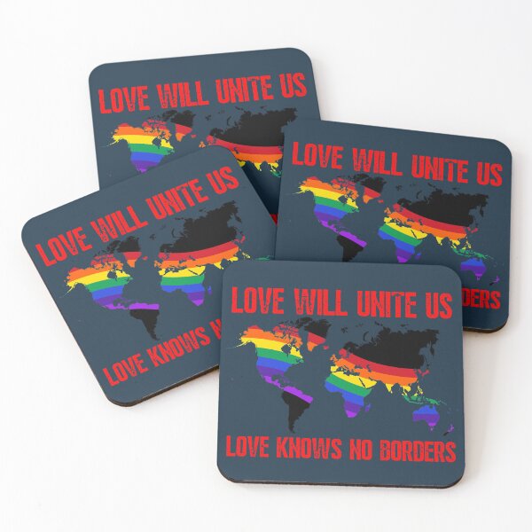Item preview,  Love will unite us / LGBT Heart Pride gay lesbian bisexual trans queer asexual pansexual designed and sold by Growwithme.
