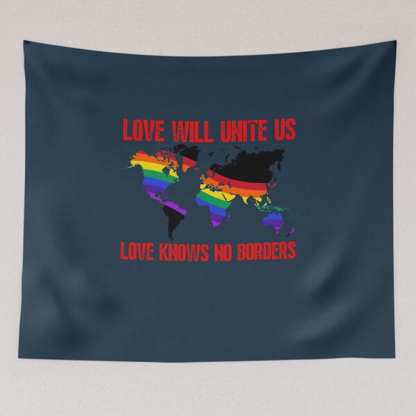 Item preview,  Love will unite us / LGBT Heart Pride gay lesbian bisexual trans queer asexual pansexual designed and sold by Growwithme.