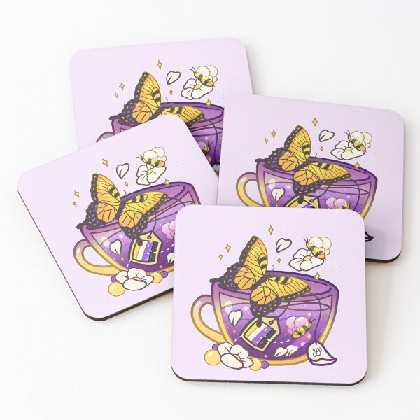 Item preview, Pride Flag Teacup - Butterfly Non-Binary designed and sold by heysoleilart.