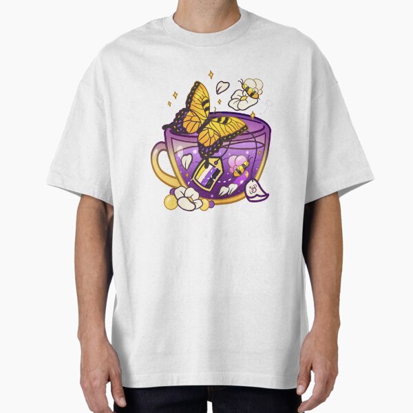 Item preview, Pride Flag Teacup - Butterfly Non-Binary designed and sold by heysoleilart.