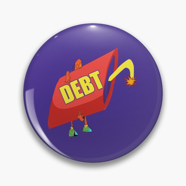 Item preview, Debt bomb editorial cartoon designed and sold by twobillion.