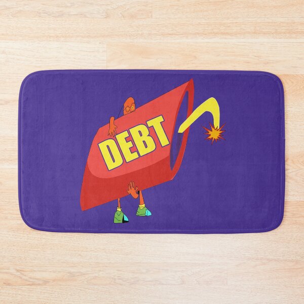 Item preview, Debt bomb editorial cartoon designed and sold by twobillion.