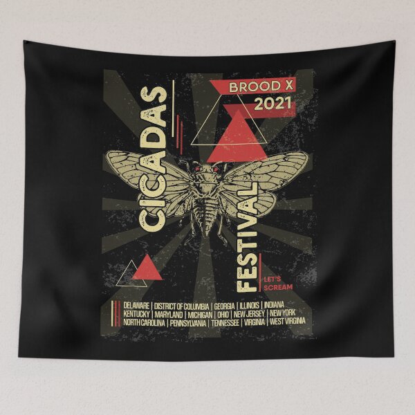 Item preview, Cicadas Festival Brood X 2021 designed and sold by artado.