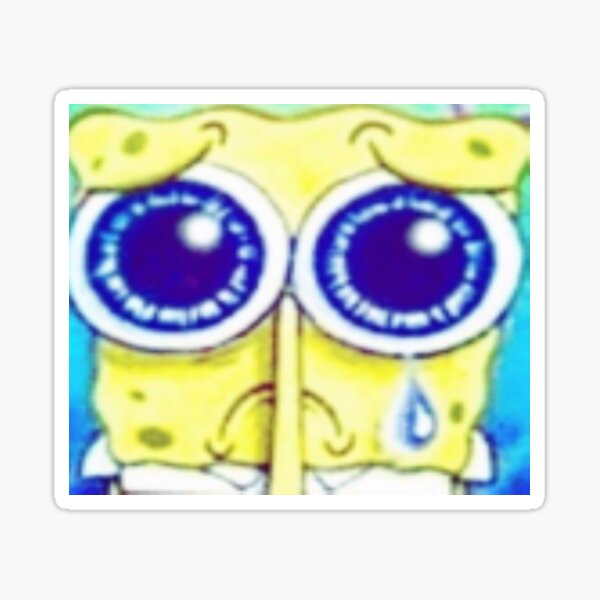 Praying on My Downfall Sad Spongebob Funny Meme Sticker by Katie