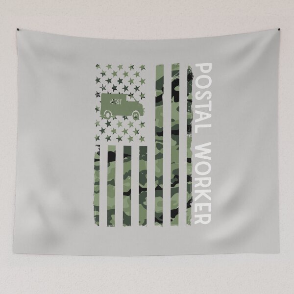 Item preview, Patriotic Postal Worker American Flag Postal Service designed and sold by GINIART.