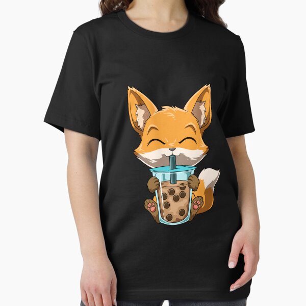 Item preview, Kawaii Bubble Tea Fox Funny Boba Tea designed and sold by pacomerch.