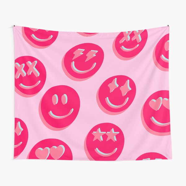 PINK SMILES Tapestry