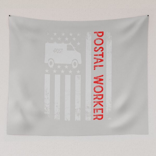Artikelvorschau, Vintage Postangestellter amerikanischer Flaggen-Postdienst entworfen und verkauft von GINIART.